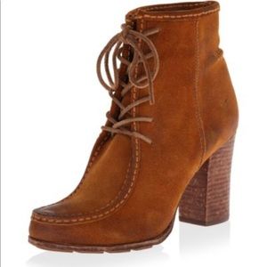 Frye Parker moccasin lace up booties